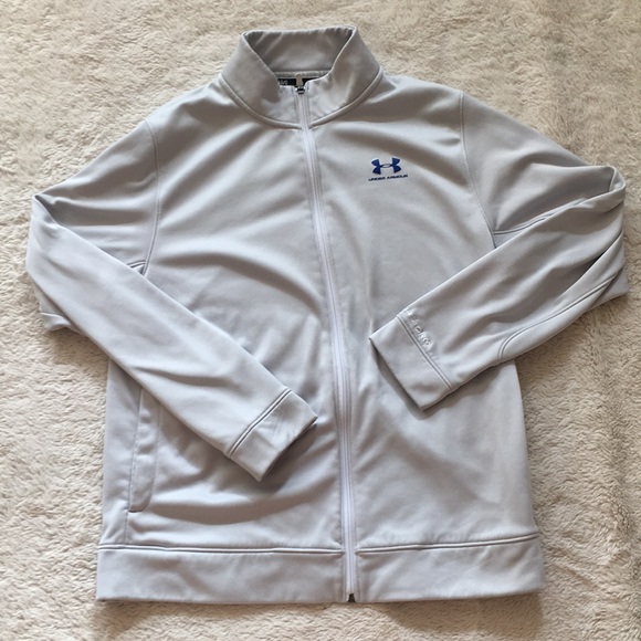 Under Armour Other - Under Armour Light Gray Full Zip Jacket